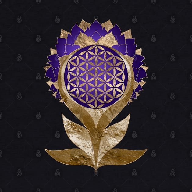 Flower of Life Lotus - Sacred Geometry Ornament by Nartissima